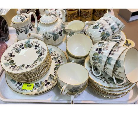 A Royal Worcester part tea set 'Lavinia', 39 pieces approx 