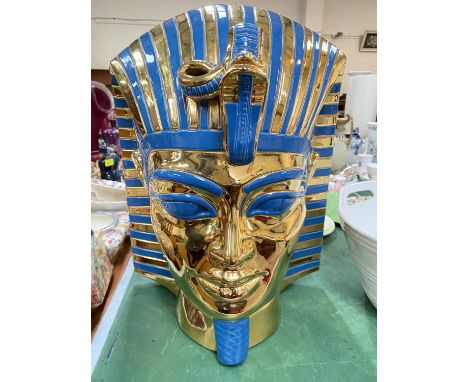 A modern ceramic "Tutankhamun" face mask.