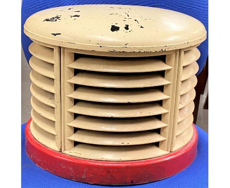 A vintage electric beehive fan heater by Cavendish, HMV style, model HC2 in red and cream (sold as a collector's item only) 