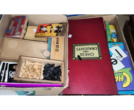 A selection of vintage board games etc 