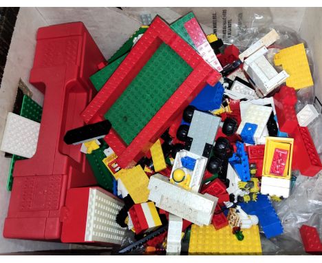 A box of vintage Lego 