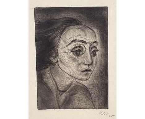 Georg Ehrlich (1897-1966) etching, signed and dated 1925, 15.5cm x 11cm, in glazed frameGlazed and not examined out of the fr