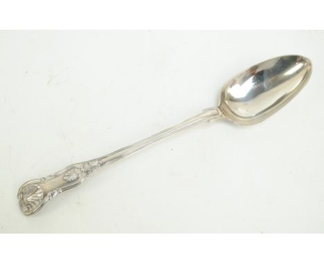 MARY CHAWNER; A Victorian hallmarked silver King's pattern basting spoon, initialled P to the finial, London 1838, length 30.