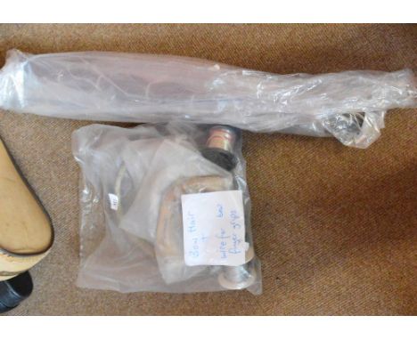 A quantity of assorted bow hair, wire for bow finger grips, etc. (two bags).