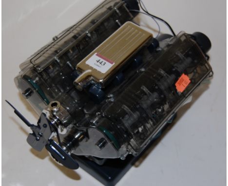 A working kit-built model of a Haynes V8 engine