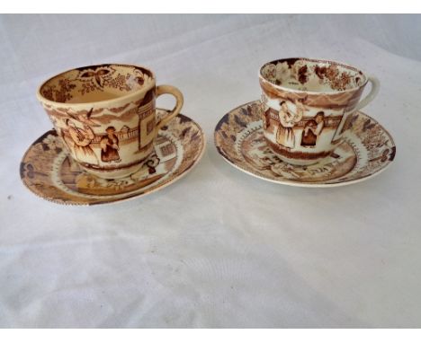 2 Cups and Saucers