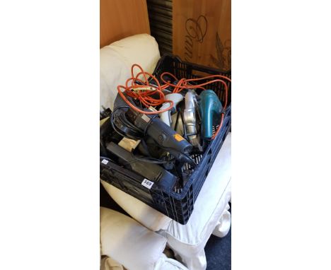BOX OF POWER TOOLS ALL WORKING