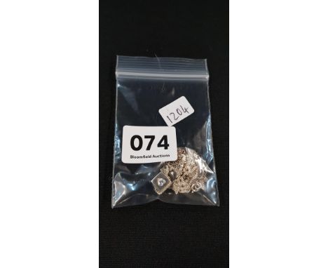 2 SILVER DROPS ON CHAINS