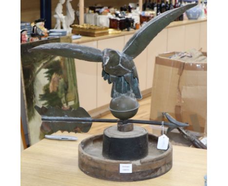 An American eagle weather vane, height 59cm