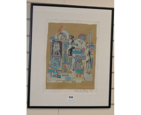 Eduardo Paolozzi (1924-2005), lithograph, 'Die Drei Damen', signed in pencil and dated 1990, 44 x 33cmCONDITION: Good clean c