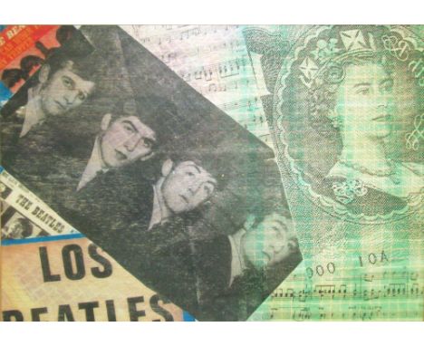 PIETRO PSAIER (Italian, 1936-2004), 'Beatles' lithograph, 41cm x 51cm, signed and dated artist's proof, framed.