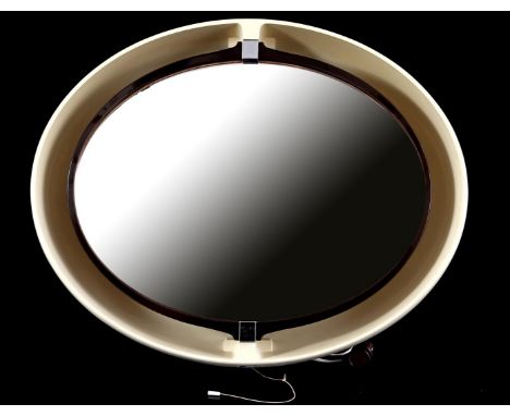 4-light plastic adjustable mirror, manufactured by Allibert, Germany, 1970s, 69x55 cm