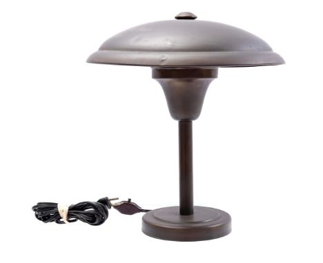 Art Deco desk lamp with loose shade, Bauhaus Mushroom, 40 cm high
