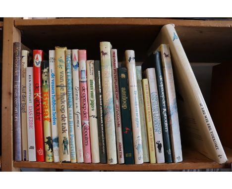 Shelf of various books Rien Poortvliet