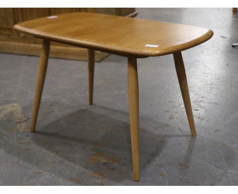 Ercol blonde elm rectangular lamp table, 73 x 45 x 44 cm H. Not available for in-house P&amp;P 