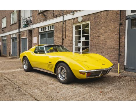 1972 Chevrolet  Corvette Stingray T-Top TargaRegistration no. LYX 330KChassis no. 1237W2S503615Odometer Reading: 67,058MoT Ex