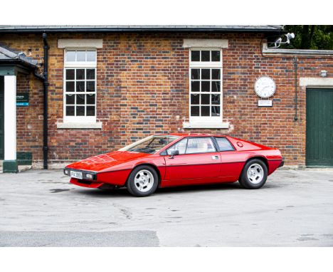 1978 Lotus Esprit S1 CoupéRegistration no. VPA3 95SChassis no. 7710/0293GOdometer Reading: 70,000MoT Expiry: TBA*First-genera