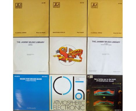 44 JW Music Library LP Records. Together with The Jammy Music Library Vol.2 and Vol.3, Three Standard Music Library LPs and 1