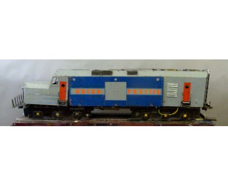 A 5inch gauge American style diesel outline locomotive, 'Margaret' with Union Pacific panels, with three six wheel bogies, dr