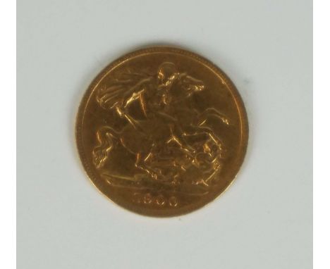 A Queen Victoria gold half sovereign, London Mint, dated 1900