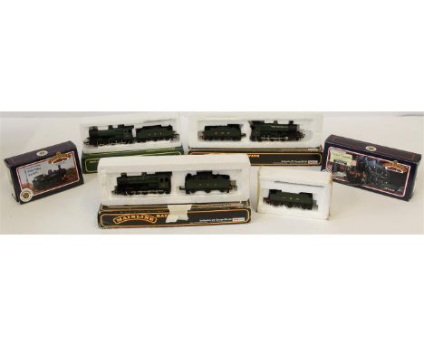 Eleven boxed '00' gauge locomotives by various makers comprising a Bachmann 2251 class 0-6-0 locomotive no.3202 with six whee