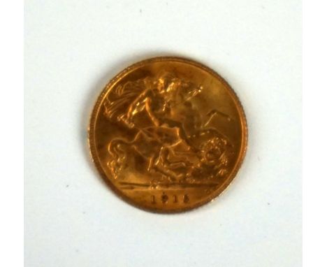 A George V gold half sovereign, London Mint, dated 1915