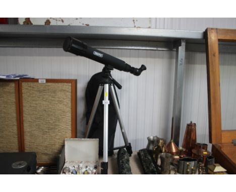 A Draper spotting scope on stand