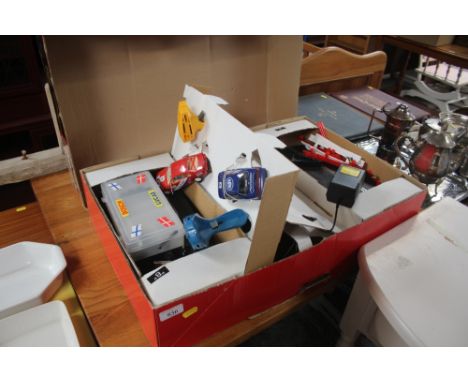 A Scalextric set