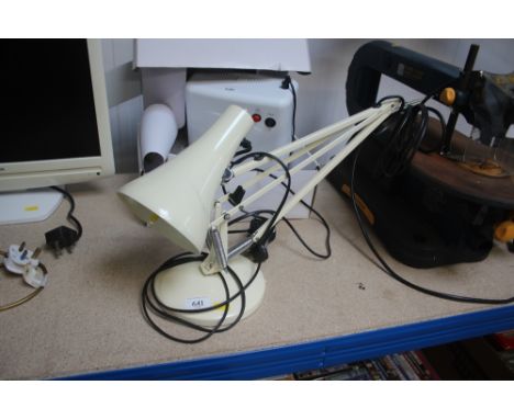 An Anglepoise style lamp