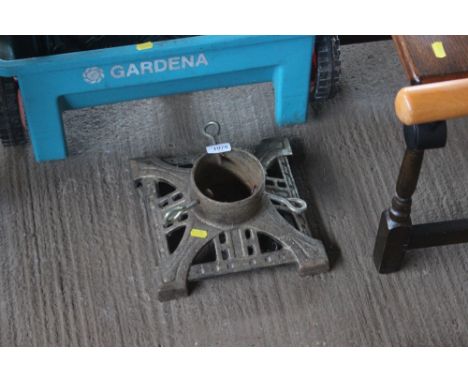 A Christmas tree stand