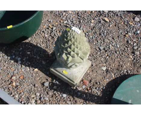 A concrete finial 