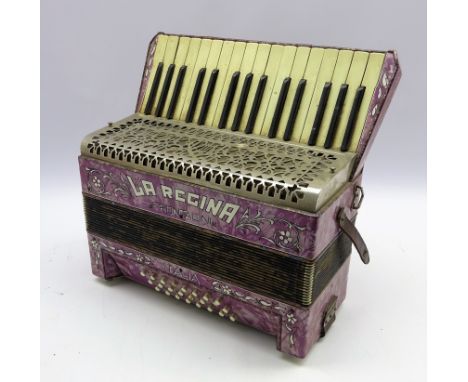 La Regina Frontalini Italian 24 button accordion  Condition Report & Further Details Click here for further images, condition