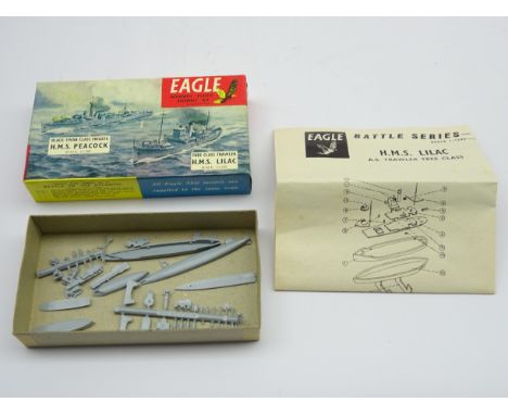 Collection of twelve Eagle 1:1200 scale plastic assembly kits of war ships in four different subjects, all boxed Condition Re
