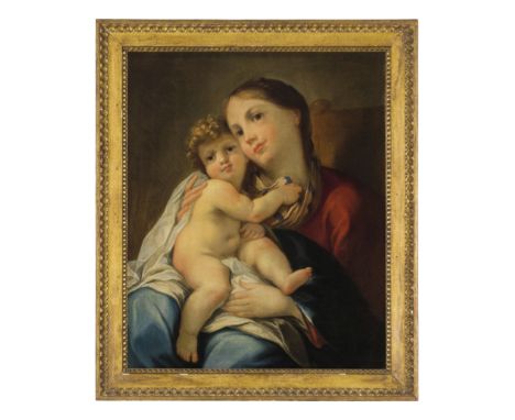 (Roma, 1750-1799)   Madonna con BambinoOlio su tela, cm 72X57Provenienza:Londra, Bonhams, 5 luglio 2006, lotto 62 (come Pietr