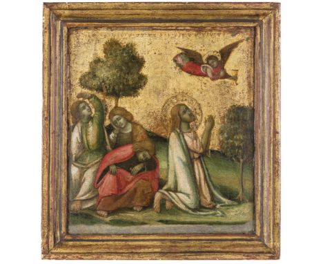 (Bologna, notizie dal 1663 al 1610)Cristo nell'ortoTempera su tavola a fondo oro, cm 29,5X27Si deve a Mina Gregori l'assegnaz