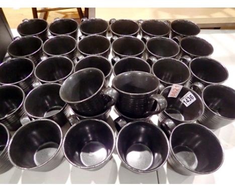 Thirty one Art De Cuisine ceramic mugs by Churchill. Not available for in-house P&amp;P 