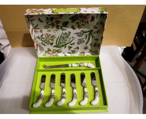 New Portmeirion Botanic Gardens cheese knife and butter spreader. UK P&amp;P Group 1 (£16+VAT for the first lot and £2+VAT fo