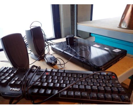 Dell Inspire N5030 laptop with keyboard and speakers. All electrical items in this lot have been PAT tested for safety and ha