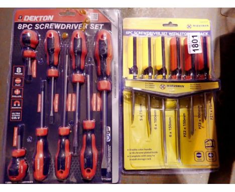 Marksman 6pc screwdriver set and a Dekton five piece set. Not available for in-house P&amp;P 