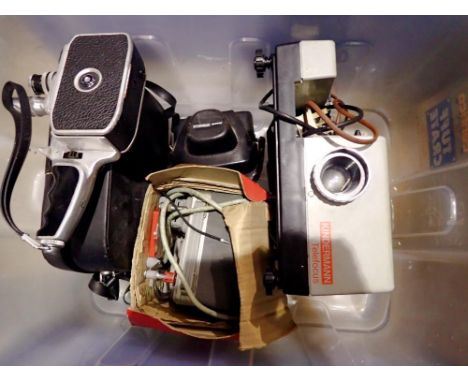 Paillard Bolex movie camera, projector, editor and a Rank Mamiya camera. Not available for in-house P&amp;P 