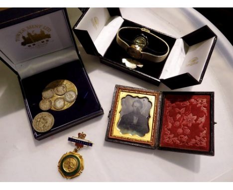 Mixed collectables, including silver coins, St Montienne ladies wristwatch etc. UK P&amp;P Group 1 (£16+VAT for the first lot