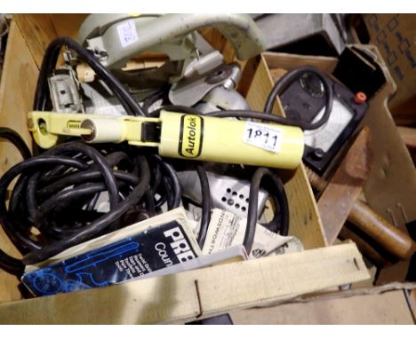 Two boxes of vintage tools. Not available for in-house P&amp;P 