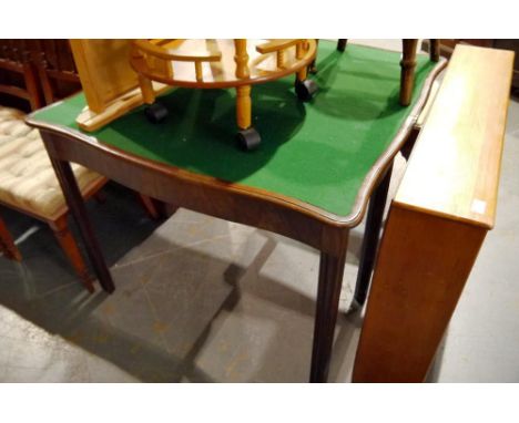 Fold over gateleg card table, 92 cm squared. Not available for in-house P&amp;P 