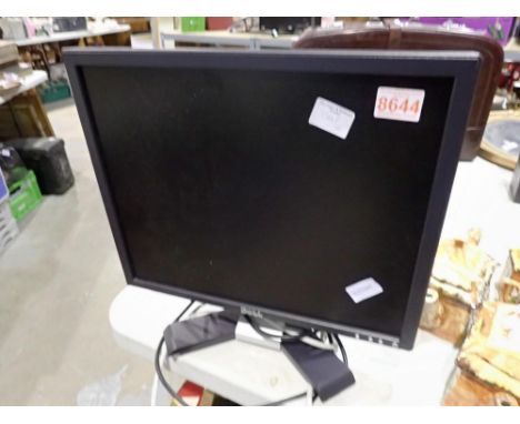 Dell computer monitor and cables. All electrical items in this lot have been PAT tested for safety and have passed. This does