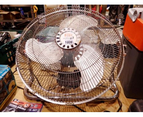 Eligant 18 inch floor 230v fan. All electrical items in this lot have been PAT tested for safety and have passed. This does n