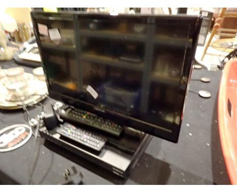 Celcus 20 inch TV with free view box, no remote. All electrical items in this lot have been PAT tested for safety and have pa