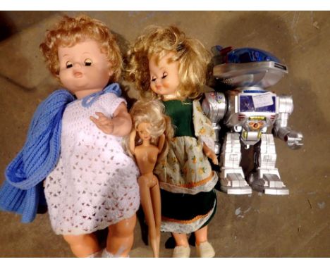 2GMF-Z intelligent robot and two dolls. Not available for in-house P&amp;P 