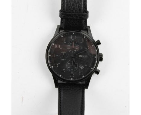 HUGO BOSS. Boss chronograph gents wrist watch. 1512567. RRP £295. BOOK A VIEWING TIME SLOT ON OUR WEBSITE FOR THIS LOT. IMPOR