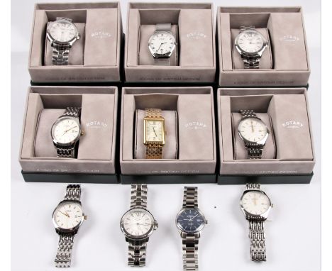 ROTARY. Ten boxed Rotary wrist watches. (Part-Boxed) BOOK A VIEWING TIME SLOT ON OUR WEBSITE FOR THIS LOT. IMPORTANT: Online 