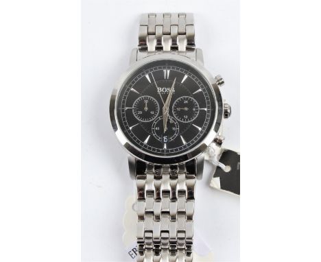 HUGO BOSS. Boss chronograph gents wrist watch. 1512903. RRP £350. BOOK A VIEWING TIME SLOT ON OUR WEBSITE FOR THIS LOT. IMPOR